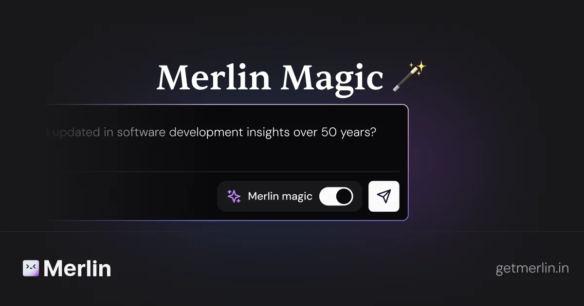 Merlin AI, an all-in-one AI tool, showing its interface for accessing GPT-4, Claude 3, and Gemini in a single browser extension.
